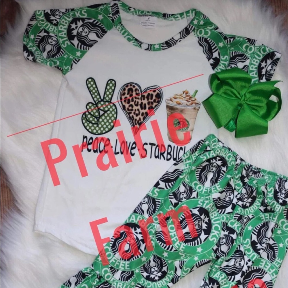 Girls Starbucks Bell Set